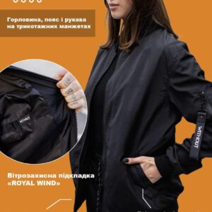 ЖІноча Класичка Куртка Бомбер Without 2026 Black