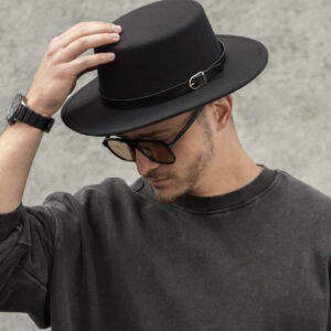 Чоловічий Капелюх Without Walter З Ремінцем Black