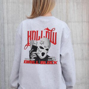 Жіночий Утеплений Оверсайз Світшот На Флісі З Принтом Without Hollow Gray