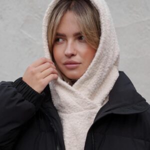 Тепла Шапка Капюшон Капор Теді На Флісі Without Mathilda White Woman