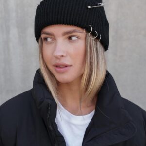 Подовжена Трикотажна Шапка Біні Докер Without Dominic Destroyed Black Woman