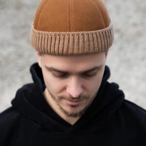 Чоловіча Хутряна Кепка Докер Without Snake Brown