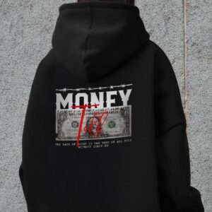 Жіноче Оверсай Худі Толстовка На Флісі З Капюшоном Та Принтом Without Talk Black