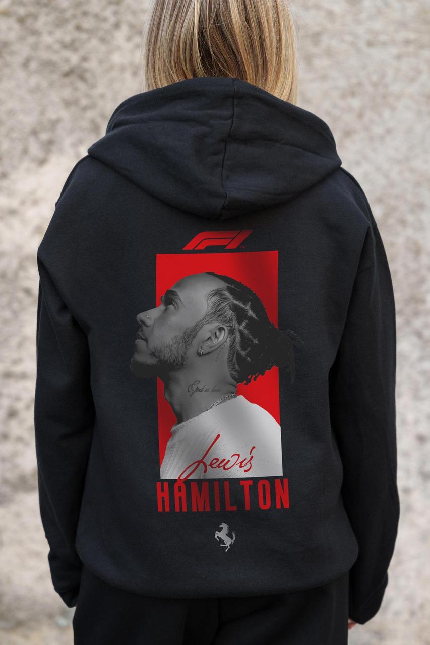 Жіноче Утеплене Зіп Худі На Флісі Зіпер З Принтом Hamilton Without Kane Black