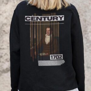 Жіночий Утеплений Оверсайз Світшот На Флісі З Принтом Without Century Black