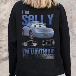 Жіночий Утеплений Оверсайз Світшот На Флісі З Принтом Without Sally Black