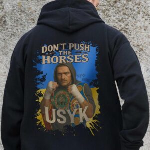 Чоловіче Утеплене Зіп Худі На Флісі Зіпер З Принтом Dont Push The Horse Without Kane Black