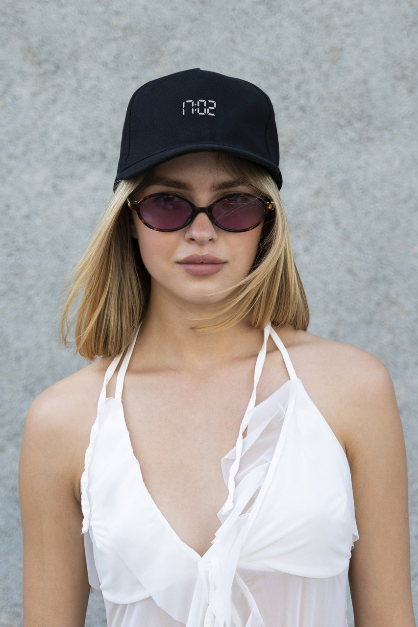 Жіноча Кепка Бейсболка Тракер Without З Принтом 1702 Black