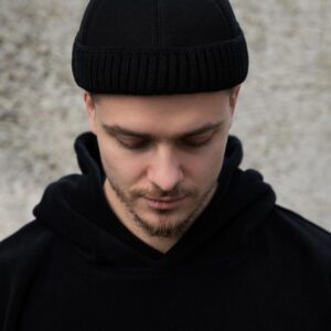 Чоловіча Хутряна Кепка Докер Without Snake Black