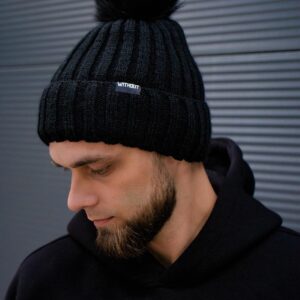 Зимова Шапка Without General Logo Чорна Чоловіча