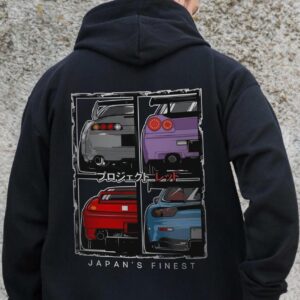 Чоловіче Утеплене Зіп Худі На Флісі Зіпер З Принтом Cars Without Kane Black