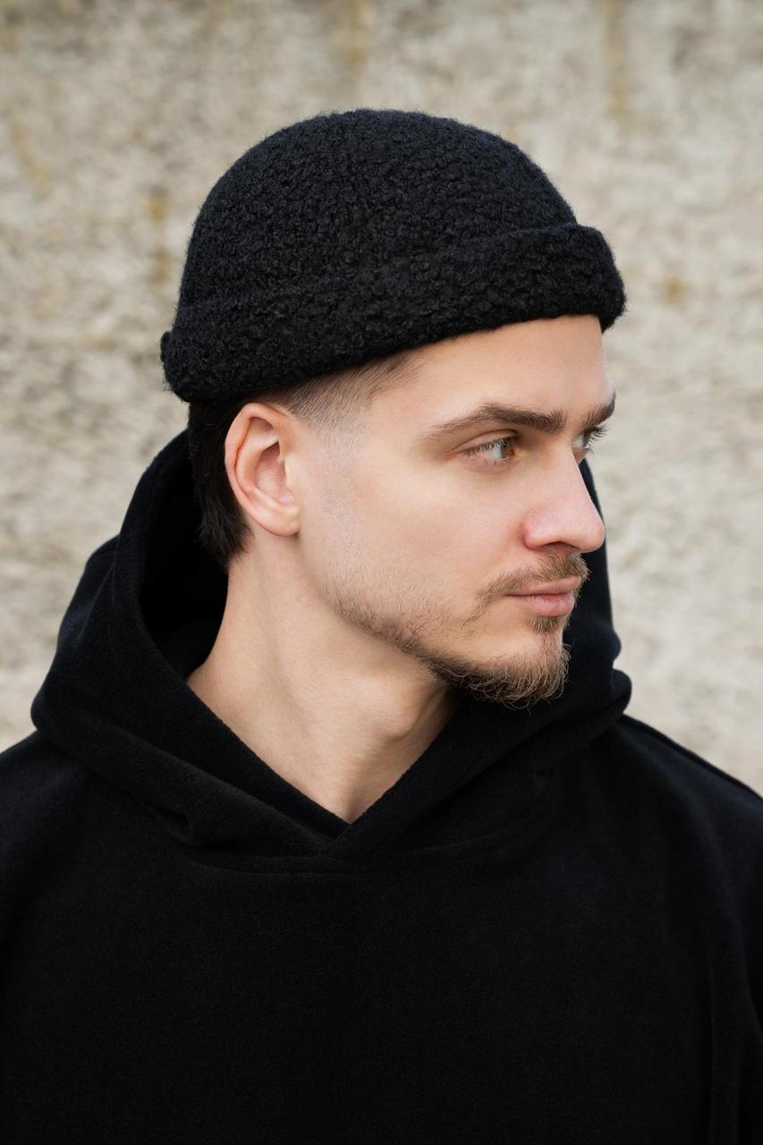 Чоловіча Хутряна Кепка Докер Теді Without Dax Black