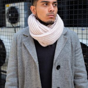 Шарф Хомут Without Scarf Чоловічий Бежевий