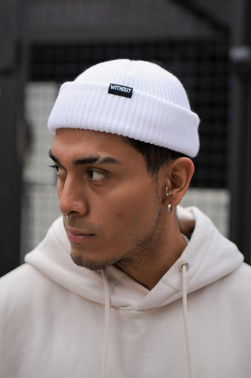 Шапка Бiнi Without Leon 21 Чоловіча Біла