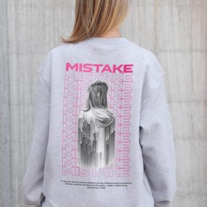 Жіночий Утеплений Оверсайз Світшот На Флісі З Принтом Without Mistake Gray