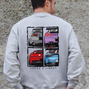 Чоловічий Утеплений Оверсайз Світшот На Флісі З Принтом Without Cars Gray