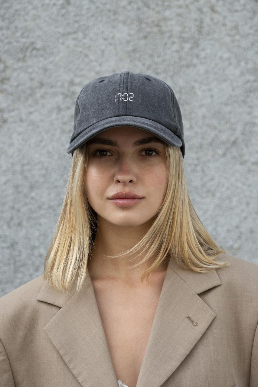 Жіноча Кепка Бейсболка Vintage Without З Принтом 1702 Black