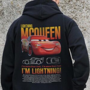 Чоловіче Утеплене Зіп Худі На Флісі Зіпер З Принтом Mcqueen Without Kane Black