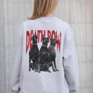 Жіночий Утеплений Оверсайз Світшот На Флісі З Принтом Without Deathrow Gray