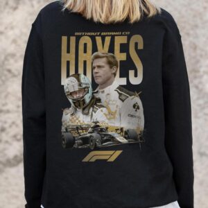 Жіночий Утеплений Оверсайз Світшот На Флісі З Принтом Without Hayes Black