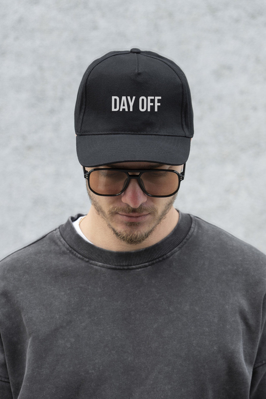 Чоловіча Кепка Бейсболка Тракер Without З Принтом DayOff Black