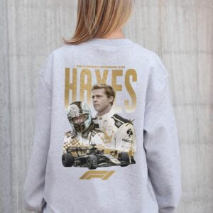 Жіночий Утеплений Оверсайз Світшот На Флісі З Принтом Without Hayes Gray