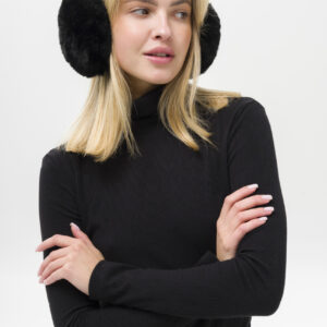 Жіночі Теплі Хутряні Навушники Without Bunny Black