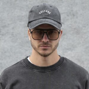 Чоловіча Кепка Бейсболка Vintage Without З Принтом Culture Black