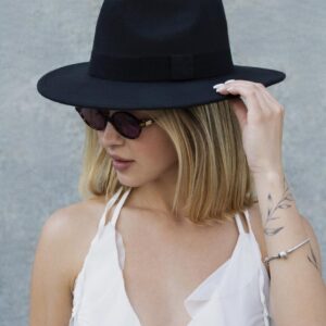 Жіночий Капелюх Fedora З Стрічкою Black