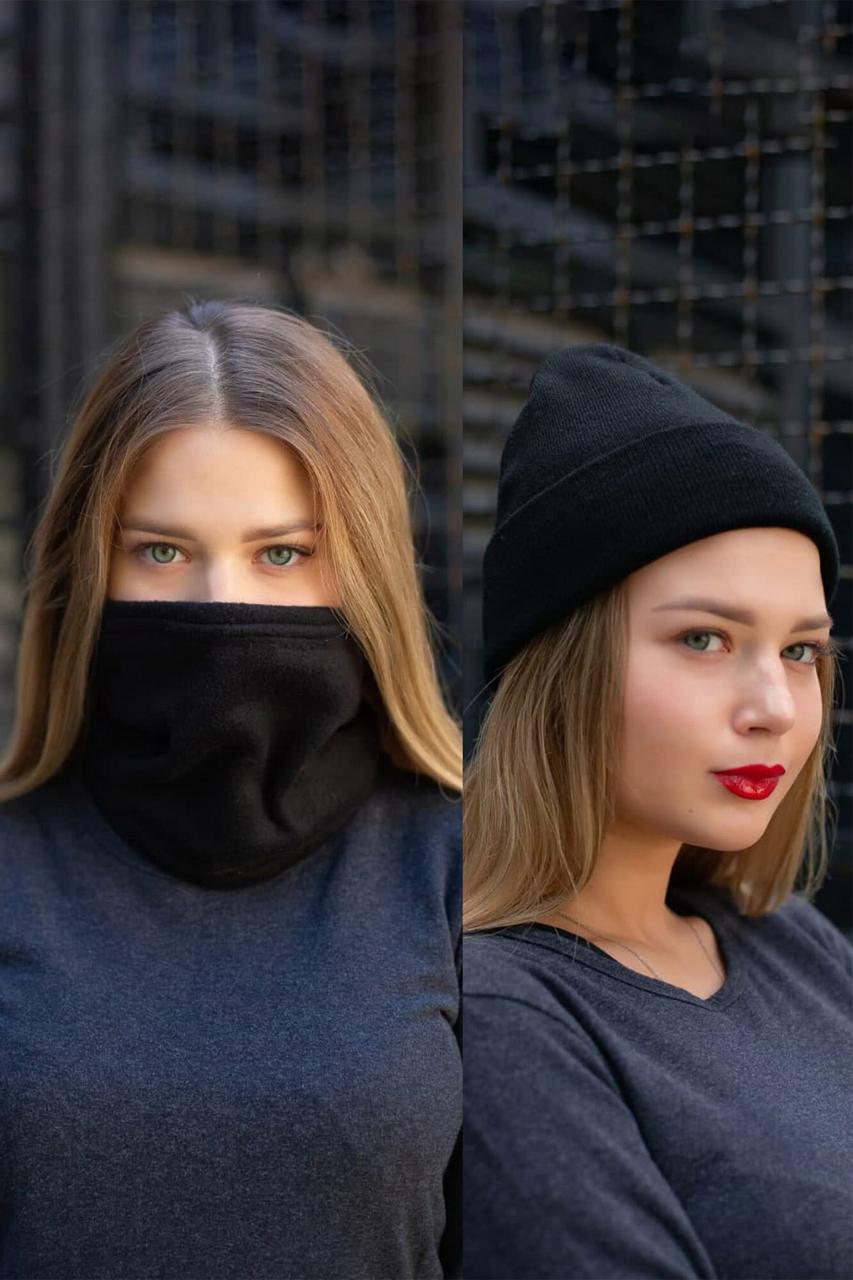 Зимовий Комплект Without Шапка +Баф Woman Black