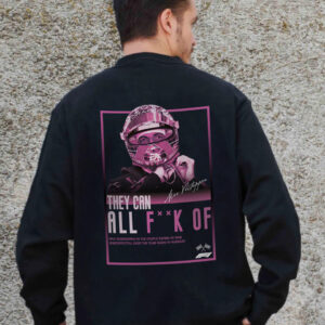 Чоловічий Утеплений Оверсайз Світшот На Флісі З Принтом Without Verstappen Black