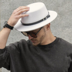 Чоловічий Капелюх Without Walter З Ремінцем White