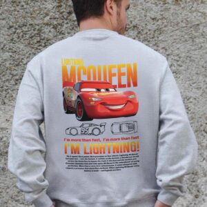 Чоловічий Утеплений Оверсайз Світшот На Флісі З Принтом Without Mcqueen Gray