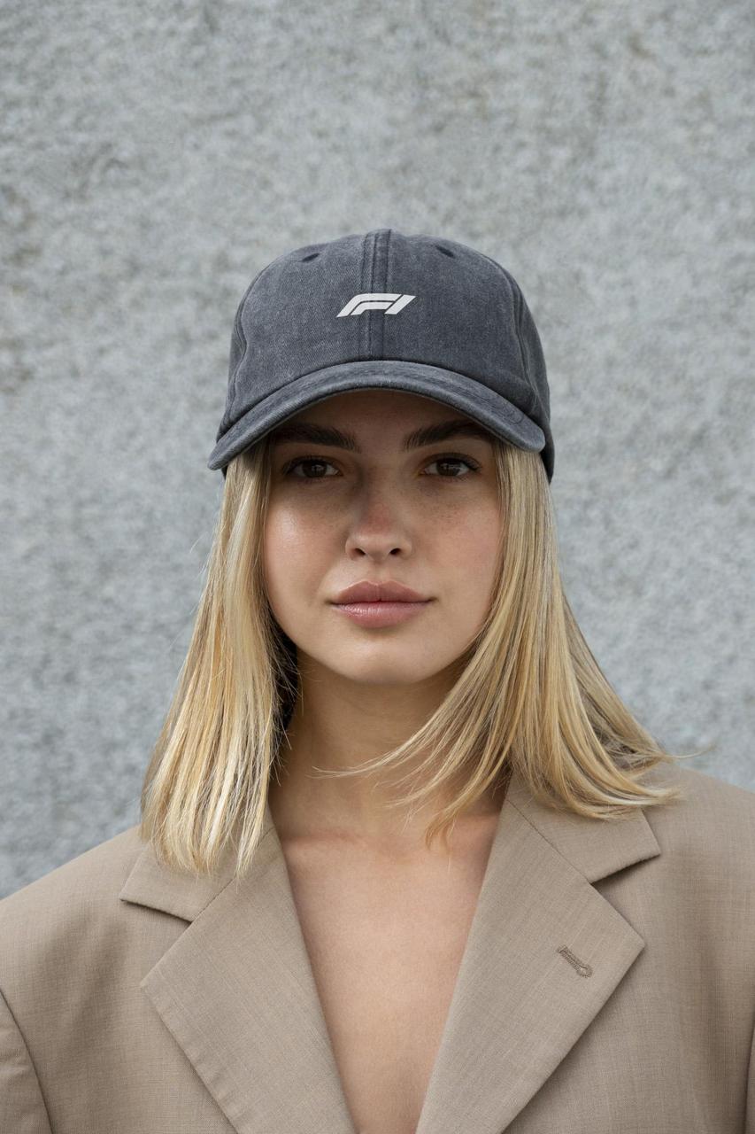 Жіноча Кепка Бейсболка Vintage Without З Принтом F1White Black