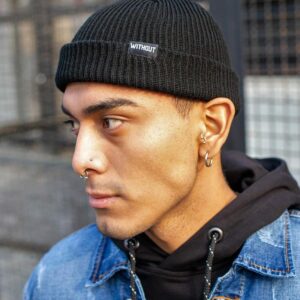 Шапка Бiнi Without Leon 21 Чоловіча Чорна