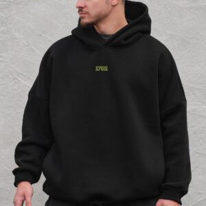 Чоловіче Оверсай Худі Толстовка На Флісі З Капюшоном Та Принтом Without 1702 Green