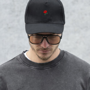 Чоловіча Кепка Бейсболка Тракер Without З Принтом Rose Black