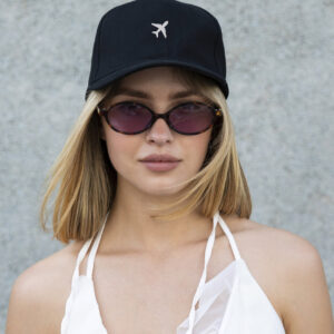 Жіноча Кепка Бейсболка Тракер Without З Принтом Plane Black