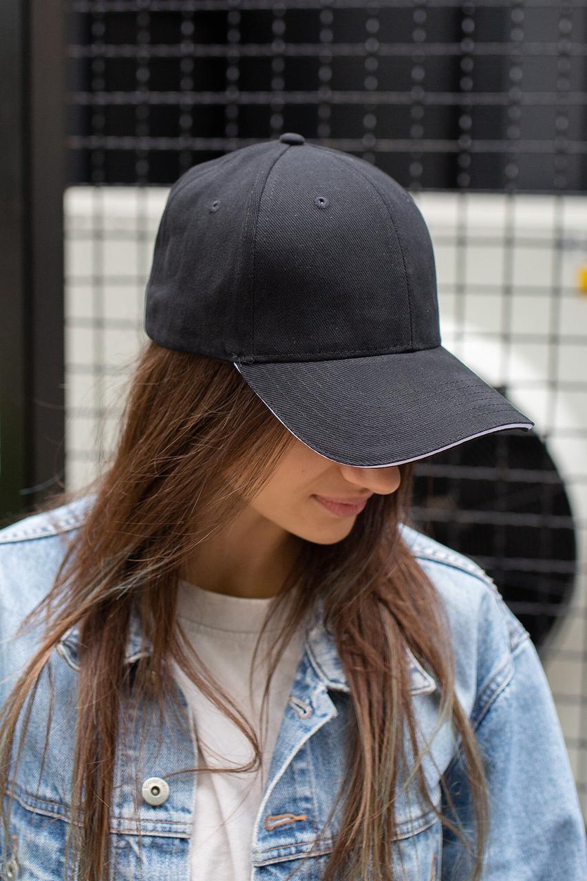 Жіноча Бейсболка Without Floyd Чорна