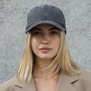 Жіноча Кепка Бейсболка Vintage Without З Принтом Cube Black