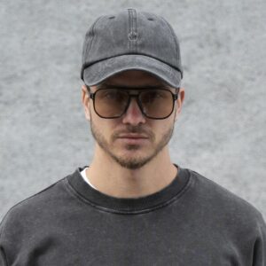 Чоловіча Кепка Бейсболка Vintage Without З Принтом Finger Black