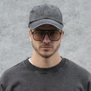 Чоловіча Кепка Бейсболка Vintage Without З Принтом Smile Black