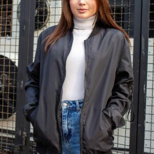 Женский Бомбер Without Черный