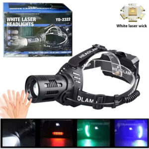 Ліхтарик налобний CARBON BL-2322-TG+3LED (White+red+blue+green), Ліхтарик військовий світлодіодний налобний