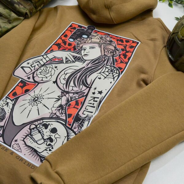 Худі чоловічий на флісі з принтом Weapon Dealer торговець зброєю , Койот, SGHUDI17798