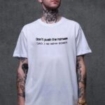 Чоловіча Оверсайз Футболка Without З Принтом Не Гони Коней White