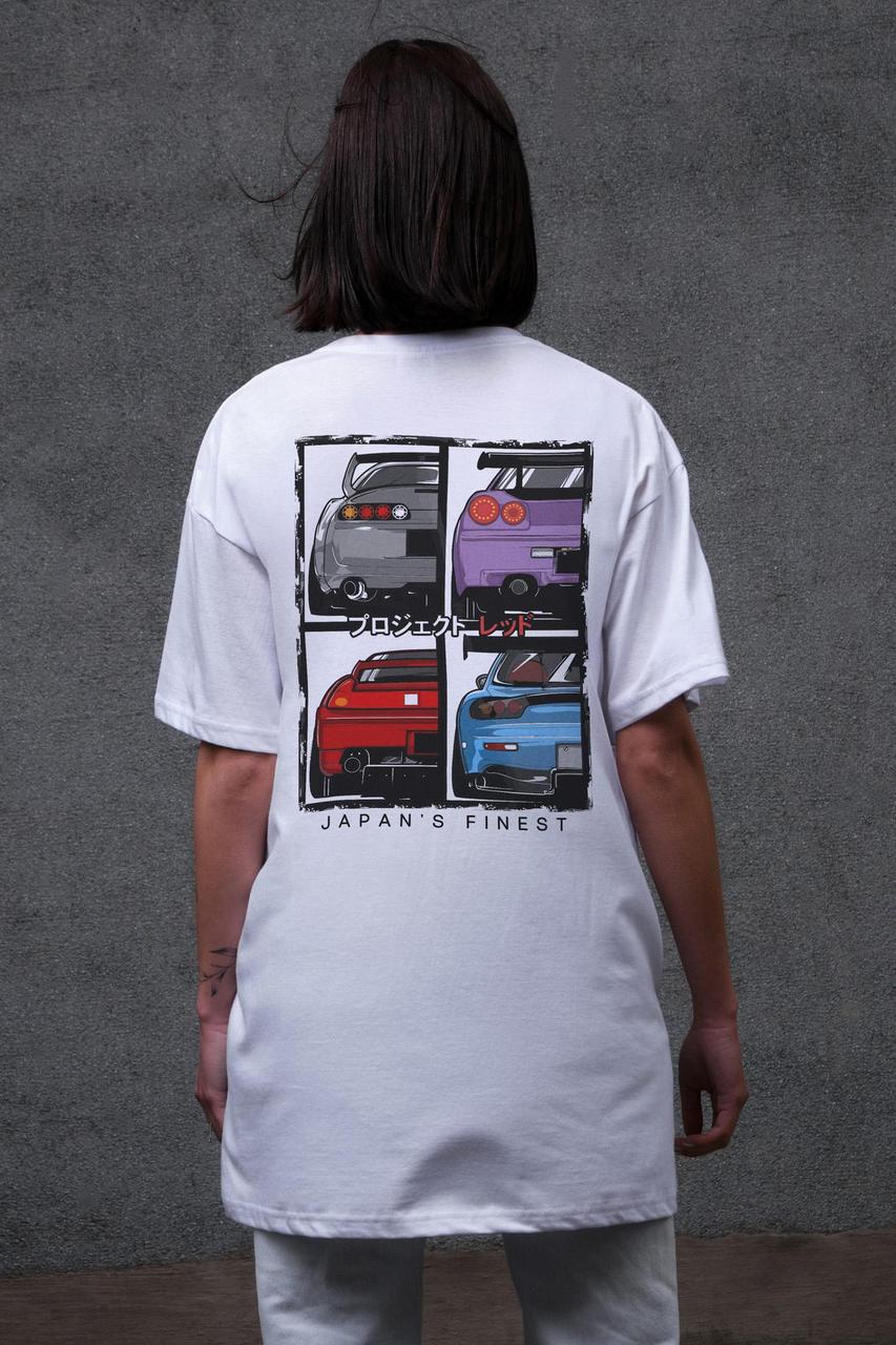 Жіноча Оверсайз Футболка З Принтом Without Cars White