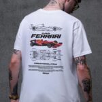 Чоловіча Оверсайз Футболка Without З Принтом Ferrari White