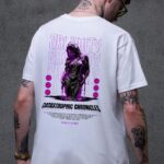 Чоловіча Оверсайз Футболка З Принтом Without Calomity White