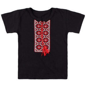 Футболка вишиванка "Назар", Чорний, 134 (9 років)